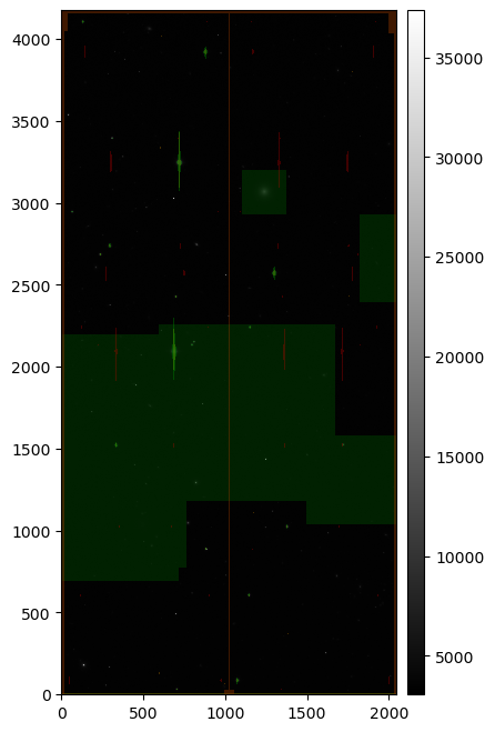 Injected post-ISR CCD (``injected_postISRCCD``) for HSC exposure 1228, detector 51, visualized using `lsst.afw.display`.